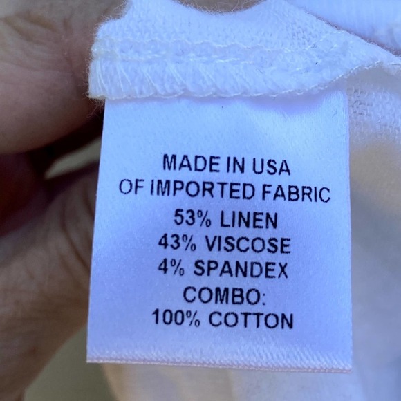 Drew Flutter Sleeve Linen cotton Blouse NEW Size medium` - Picture 6 of 6